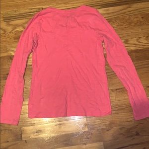 GAP Shirts & Tops - Hot Pink GapKids V Neck Long Sleeve Shirt GAP Shirts & Tops - Hot Pink GapKids V Neck Long Sleeve Shirt